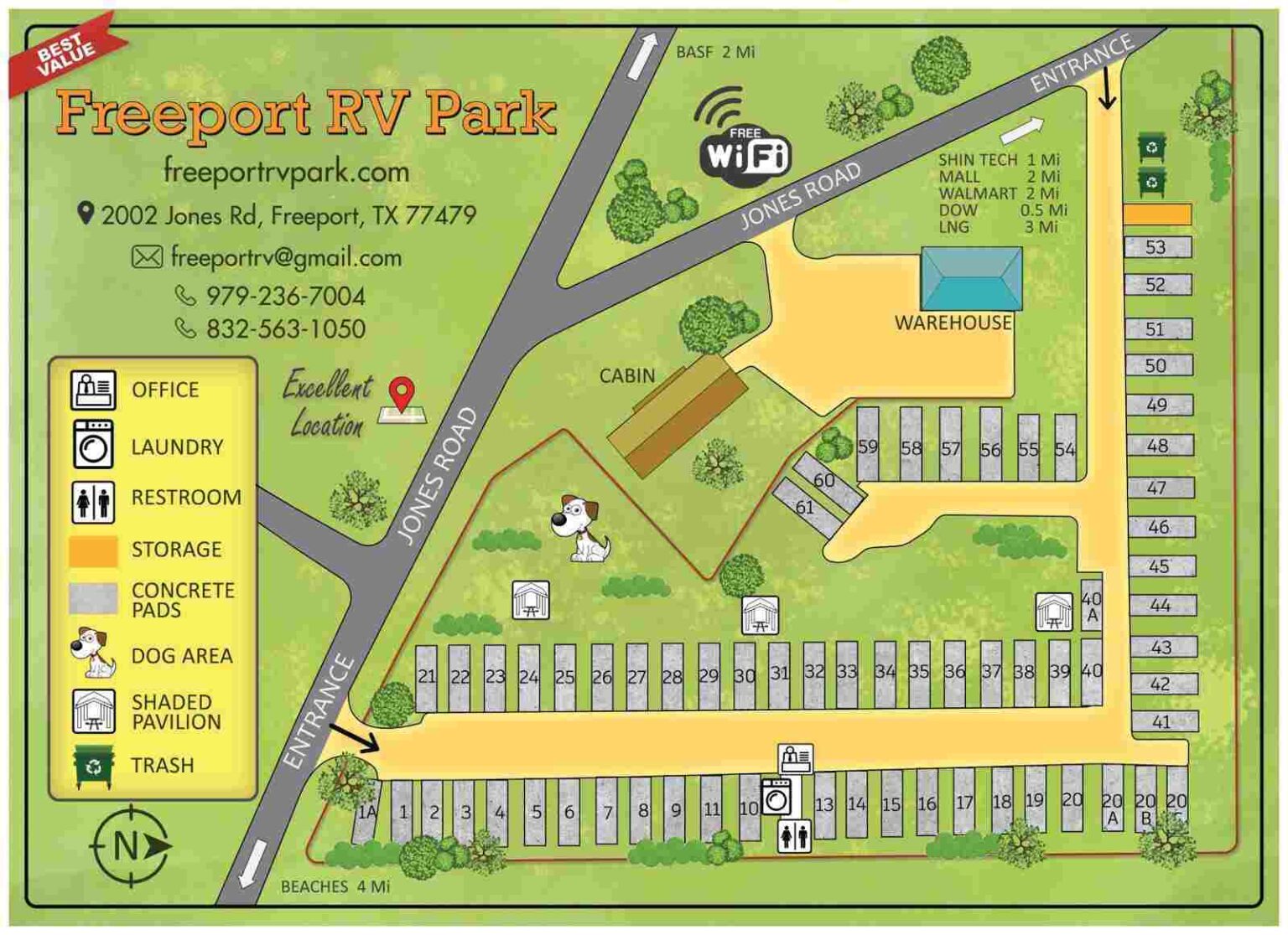 RV park in Oyster Creek TX RV park in Brazoria TX